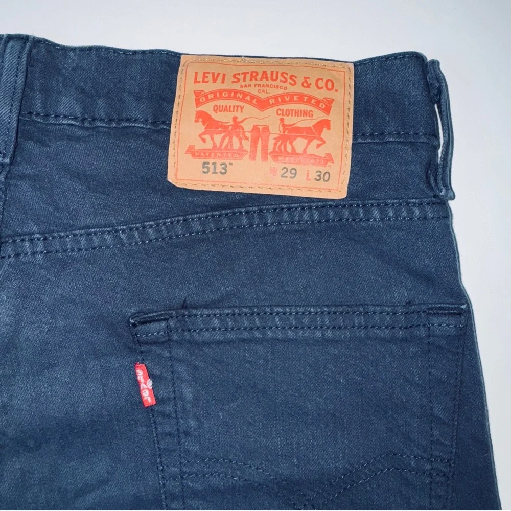 Levi’s‎ 513 Men’s Slim Straight Blue Stretch Jeans W29 L30